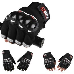 Sporthandschoenen Motorfietshandschoenen Sport Tactical Full Finger Gloves Touchscreen Ademende beschermende fietsen Riding Half Finger Gym Handschoenen P230516