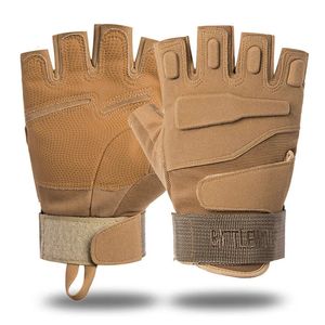 Gants de sport Gants tactiques antidérapants Airsoft gants de Sport demi-doigt militaire hommes femmes Combat tir chasse Fitness gants sans doigts 231018