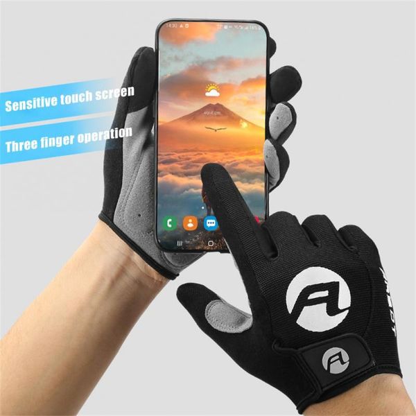 Sporthandschoenen Outdoor Full Finger Touchscreen Heren Fitness Antislip Wandelen Fiets Ademend Groothandel