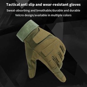 Sporthandschoenen Outdoor Tactical Full Finger Military Training Gloves Army Sport Klimmen fietsen schieten Jacht rijden Rijden Anti-Skid wanten P230512