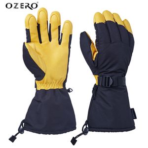 Sports Gloves OZERO Ski Motorcycle Waterproof Fleece Thermal Snowboard Snowmobile Men Women Winter Snow Bike 230824