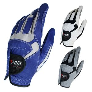 Gants de sport PGM Golf bleu blanc gris gauche droite microfibre antidérapant pour marque professionnelle golfeur respirant hommes 231017