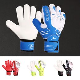 Guantes deportivos Tamaño 5-10 Guantes de portero antideslizantes profesionales para hombres para fútbol Látex engrosado Guantes de portero de fútbol para niños 231024