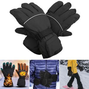 Gants de sport Gants chauffants pour écran tactile de Ski Gants chauffants électriques de charge USB Gants de vélo réfrigérés Gants chauds d'hiver 231023