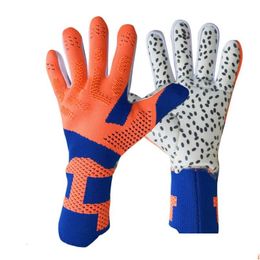 Guantes deportivos portero de fútbol Antislip Kids Adt Glove Football Protection de protección con los dedos 240106 Drop entrega al aire libre Atlética Othhb