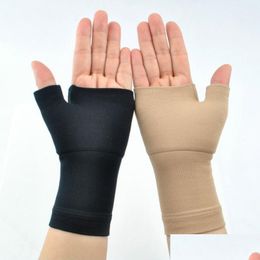 Guantes deportivos Guantes deportivos Artritis Compresión Protección Alivio del dolor Mano Muñeca Soporte Brace Promover la circulación sanguínea Eficacia Dro Dhyvw