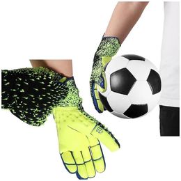 Gants sportifs Gants sportifs Gardien de but Strong Grip pour le gardien de gardien de football avec taille 678910 FOOTBALL KIDS Youth and ADT Drop Livilor DH1B4 DHLV8