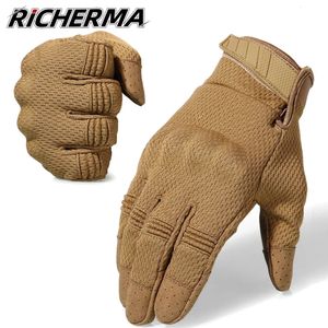 Gants de sport Gants de moto d'été écran tactile respirant moto motard équitation équipement de protection gants tactiques antidérapants hommes femmes 231021