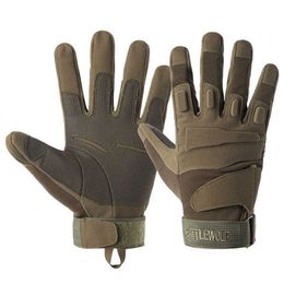 Gants de sport Gants tactiques doigt complet Sports de plein air armée gants militaires hommes antidérapants Paintball tir Airsoft vélo gants de Combat