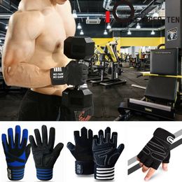 Sporthandschoenen trainen fitness mannen vrouwen volle half vingergewicht tillend handschoenpolsteunbeschermer apparatuur druppel 221104