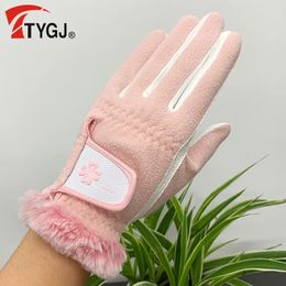 Gants de sport TTYGJ gants chauds d'hiver pour femmes en automne et protège-poignets antidérapants en cachemire golf 231215