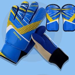 Sportshandschoenen Unisex voetbal doelman handschoenen met vingerbeschermingsbewaker dikker latex voetbal doelman handschoenen niet-slip doelen bewaarderhandschoenen 230525