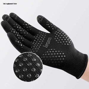 Gants de sport Gants chauds d'hiver imperméables Gant de cyclisme Gant d'écran tactile en polaire thermique anti-dérapant Gant de ski à doigts complets P230511