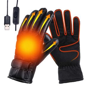 Gants de sport hiver gants de vélo chauds gants de vélo imperméables écran tactile main chaude USB gants de vélo électrique 231023