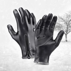 Gants de sport Hiver Hommes Vélo Vélo Femmes Polaire Thermique Vent Froid Imperméable À L'eau En Plein Air Sport Tactile Gant Écran Vélo Chaud 230803