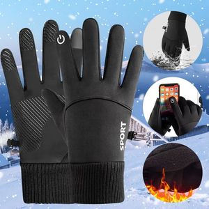 Sporthandschoenen Winter Waterdicht Heren Winddicht Vissen Touchscreen Rijden Motor Ski Antislip Warm Fietsen Dames 231204