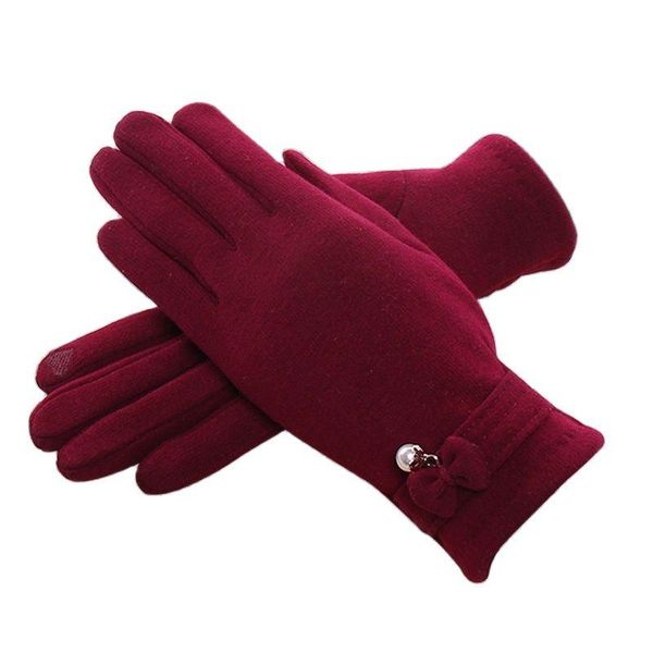 Gants de sport pour femmes, hiver, écran tactile, velours chaud, imperméables, cyclisme thermique en plein air, se réfère à tous les conducteurs en coton