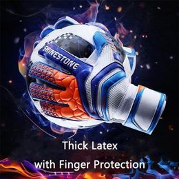 Guantes deportivos Jóvenes Adultos Fútbol Portero Portero Fútbol Niños con protección para los dedos Hombres Mujeres Niños Niñas Portero 221026210i