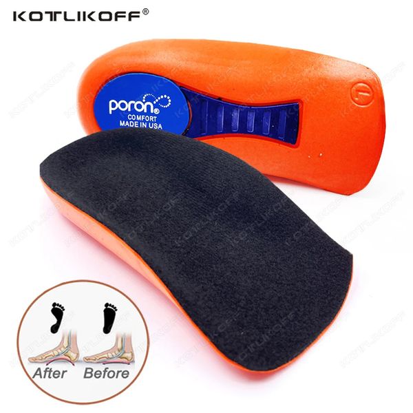 Talon de talon sportif Soulagement de la douleur pour la fasciite plantaire Masseur du pied coussin entre demi-semelle intérieure à semelle douce chaussure 240419