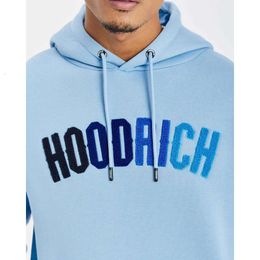 Sports Hoodrich Track Supruit Toalla bordada de sudadera de invierno sudadera para hombres coloridos azules de cremallera azul sólido loe Qing
