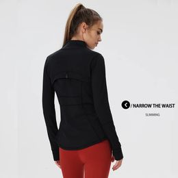 Vestes de sport pour femmes coupe-vent en manteaux et vêtements de yoga tenue de sport vêtements de loisirs sweat-shirt d'hiver course à manches longues 240112