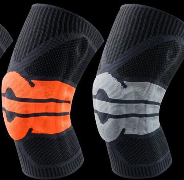 Genouillère de sport silicone respirant tricoté compression élastique Discount protège-tibia fitness rotule ceinture hommes femmes Football football Basketball