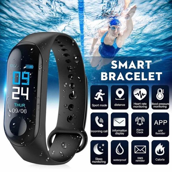 Sports M3 Smart Watch Smartwatch Bracelet M3 Pro Band Smart Band for Women Men Smart Wristband Kids Smart Watch 240419