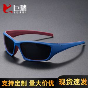 Lunettes de soleil polarisées à la mode pour hommes sportifs, lunettes de soleil sportives extérieures à la mode