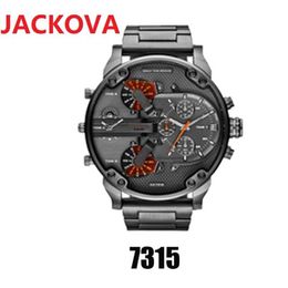 Sport Militaire Heren Horloges 50mm Grote Wijzerplaat Gouden Leer Roestvrij Staal Mode Horloge Mannen Luxe Saffier Luxe Horloge Vale269c