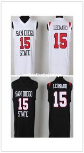 Sport MVP 15 KL Jersey San Diego State University Black White Kawhi Ca Leonard SDSU Jersey Basketball College6979512