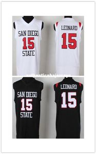 Sports MVP 15 KL Jersey San Diego State University Blanc Blanc Kawhi Ca Leonard SDSU Jersey Basketball College6988171