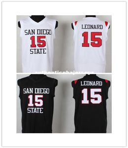 Sport MVP 15 KL Jersey San Diego State University Black White Kawhi Ca Leonard SDSU Jersey Basketball College3082091