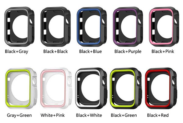 11 couleurs sports NK étui en silicone pour apple watch protecteur souple étuis de protection d'iWatch 41mm 45mm 49mm