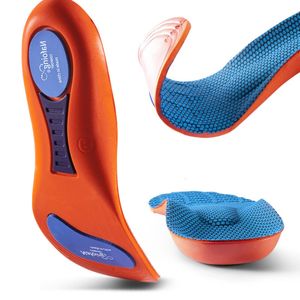 Sports -orthopedische inlegzolen voor schoenen Elastische zool technologie schokabsorptie Ademend rennen basketbal platte voeten 231221