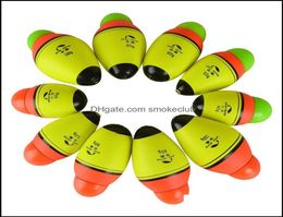 Sports Outdoors Fishing Assories 1pc Luminal Floating 40G100G Float Float Green Rouge LED Electronic Head Anticollision L9966411