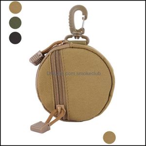 Sports de plein air Sacs de plein air Tactique Chasse Molle Portefeuille Sac de carte Porte-clés étanche Changement de pièces de monnaie Pack Mtifonction Taille Drop D