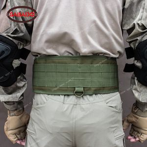 Taktische MOLLE Taille Kampf Gürtel Armee Kummerbund Schloss Wargame CS Ausrüstung Universal Jagd Airsoft Militär Nylon Zubehör Sport SicherheitTaille Unterstützung