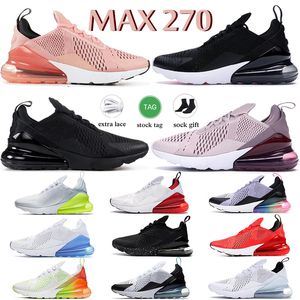 Sportschoen 270 Loopschoenen Triple Zwart Wit University Red Barely Rose Nieuwe Kwaliteit Platina Volt 27C 270s Heren Dames Tennis Trainers Sneakers Maat 36-45