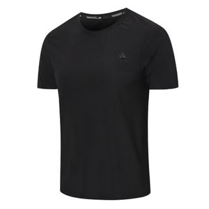 T-shirt de sport à manches courtes pour hommes, col rond, séchage rapide, respirant, entraînement, fitness, décontracté, T-shirt à manches courtes