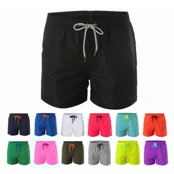 Pantalones cortos de deportes para hombres de verano seda de hielo de secado rápido forro transpirable pantalones de tres cuartos