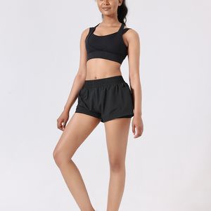 Shorts de sport femmes grande taille taille haute été mince Yoga Fitness pantalons chauds séchage rapide course décontracté Shorts d'entraînement (70026)