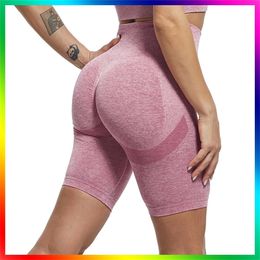 Shorts de sport Yoga court femmes pantalons de Fitness sans couture taille haute Gym Scanties vêtements de sport femme entraînement en cours d'exécution culotte 220725