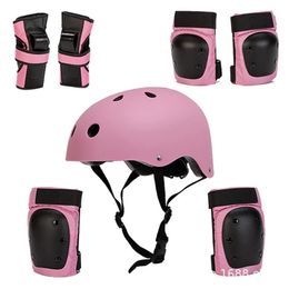 Sports Skateboard Elbow Pads Pads Guards Guards Guards pour enfants Adultes 6 en 1 Équipement de protection Cycling Bicycle Bicycle Scooter 231227