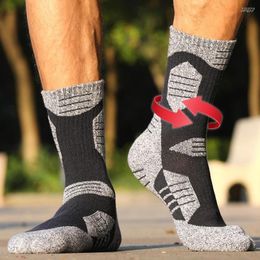 Calcetines deportivos para hombre, calcetín cálido para ciclismo, competición de bicicleta, escalada al aire libre, correr y senderismo, 1 par