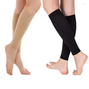 Chaussettes de sport 1 paire, soulage les jambes, manches mollets, Compression de la Circulation des varices, bas élastiques de soutien