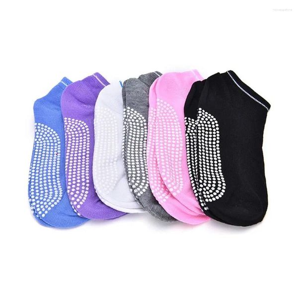 Chaussettes de sport 1 paire massage en silicone en coton doux respirant 5 couleurs peut choisir le pile yoga non glissement anti-skid