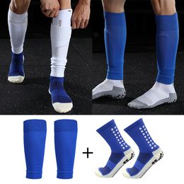 Chaussettes de sport 1 ensemble adapté au football adulte couvre-jambes élastique haut chaussettes de sport équipement de protection extérieur 230608