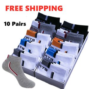 Sportsokken 10 Pairs Mannen Set Katoen Mesh Ademend Korte Basketbal Winter Absorberen Zweet Enkel Grote Maat EU 43 44 47 230617