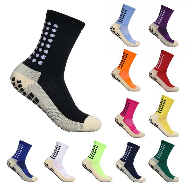 Chaussettes de sport 12 paires nouveau Football hommes femmes antidérapant Silicone bas Football Rugby Tennis volley-ball Badminton 230918