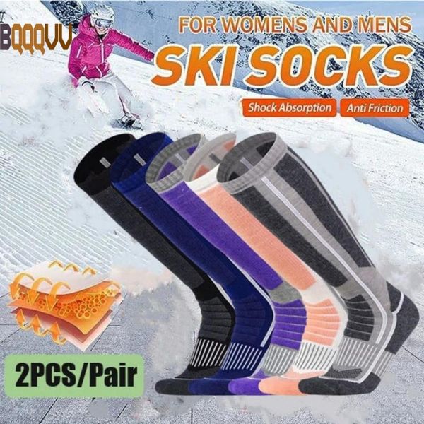 Chaussettes de sport 1pair mérino-ski de ski pour femmes pour femmes